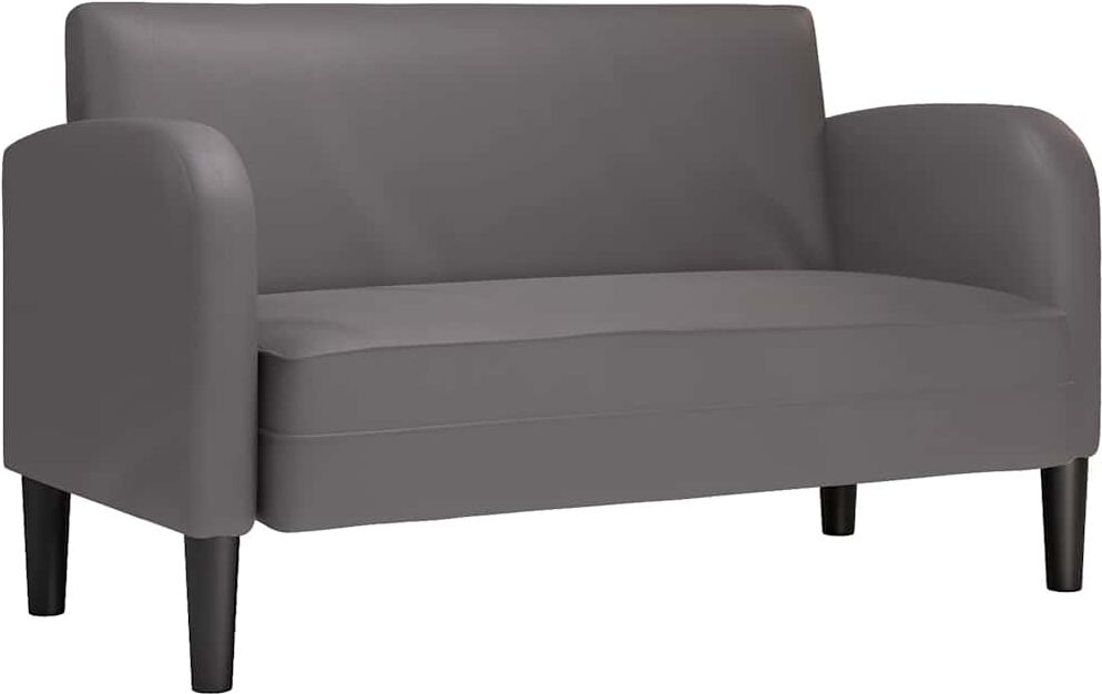 vidaXL Canapé causeuse gris 110 cm similicuir