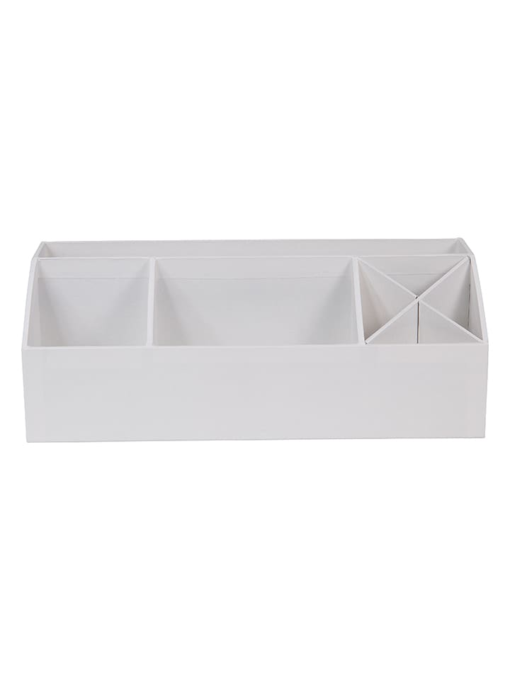 BIGsoBox Schreibtisch-Organizer "Elisa" in Weiß - (B)33 x (H)12,5 x (T)12,5 cm - onesize