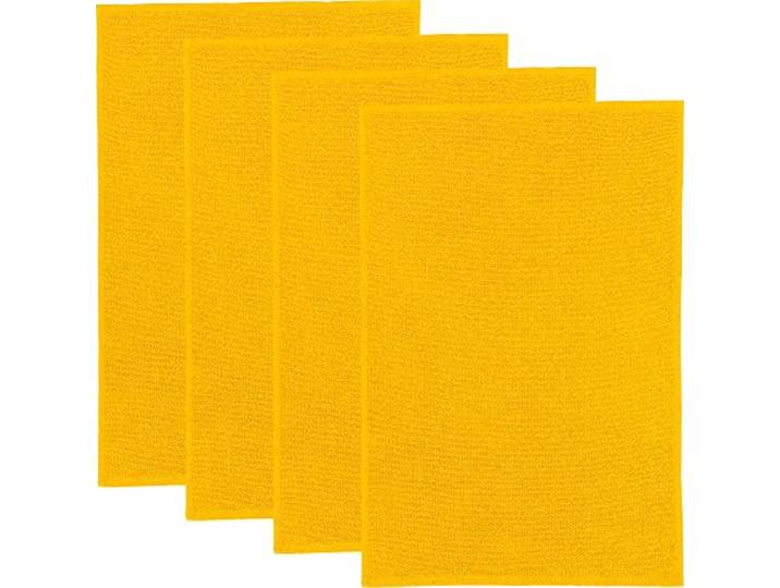 Erwin Müller Reinigungstuch, Putztuch, Multifunktionstuch 4er-Pack curry Größe 50x70 cm - saugstark, zum Putzen oder Staubwischen, robust und langlebig, mit Frottierseite