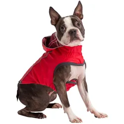 GF Pet Elastofit Regenmantel für Hunde, rot - 4XL
