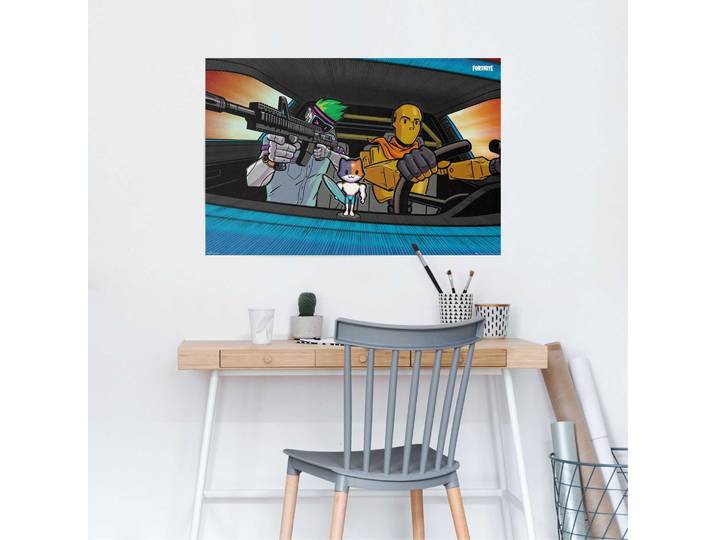 Affiche Fortnite Papier Multicolore 61 x 92 x 0cm