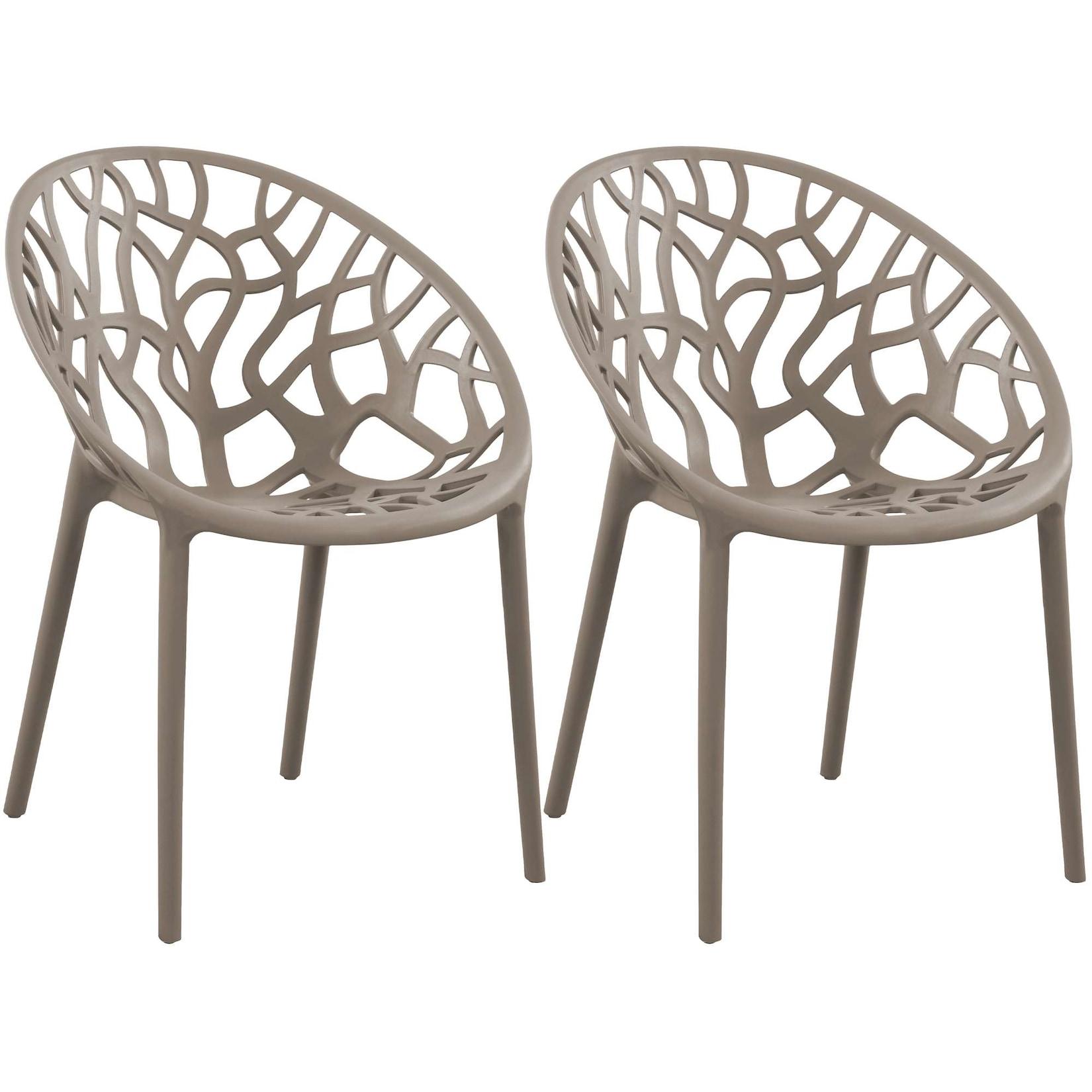 CLP 2er Set Stuhl Hope Farbe: taupe