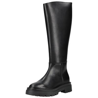 Stiefel STEVE MADDEN "STEVE MADDEN Stiefel Leder", Damen, Gr. 38, Textil, schwarz, Leder, Schuhe Stiefel