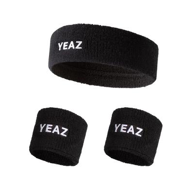 Schweißband YEAZ "Stirn- und Schweißband FAME", Damen, schwarz, Modetücher Schweißband
