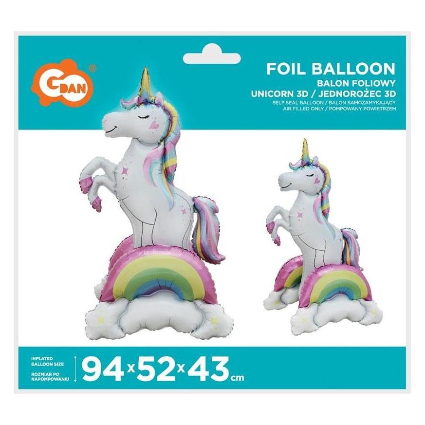 Teka Einhorn-Folienballon 94x52x43cm (1x) (47994174)
