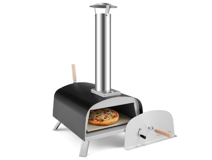 Draagbare Pizzaoven voor Buiten Pizzaoven met 33cm Vuurvaste Steen Pizzaoven voor Tuin en Binnenplaats
