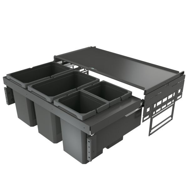 Cox Base 360 S/900-4, Schublade, ohne Biodeckel, anthrazit, H 360 mm