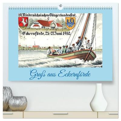 Gruß aus Eckernförde (hochwertiger Premium Wandkalender 2027 DIN A2 quer), Kunstdruck in Hochglanz