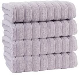 Depera Home Vague Turkish Cotton 4 pcs Bath Towels - 28'x54' Bath Towels