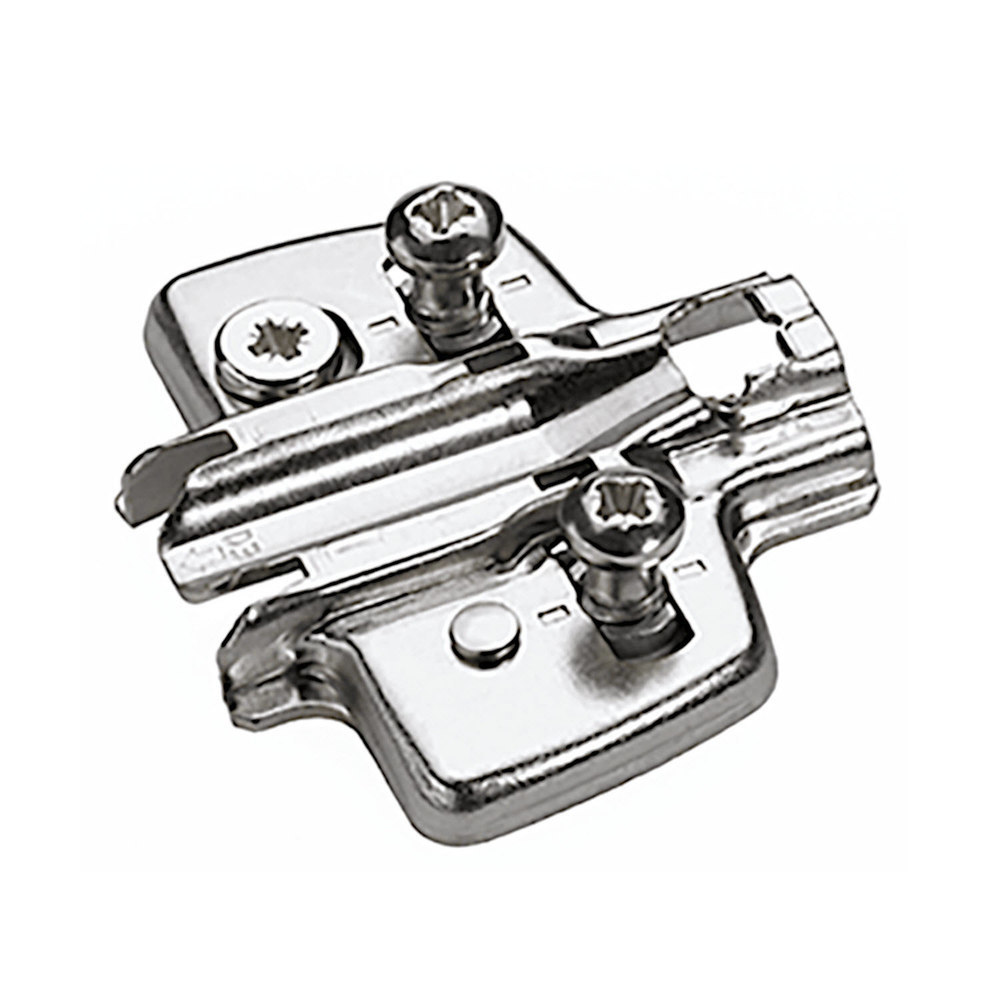 Hettich Kreuzmontageplatte, Distanz 0mm Sensys 8099, mit Exzenter-Höhenverstellung +/- 2mm 9075060