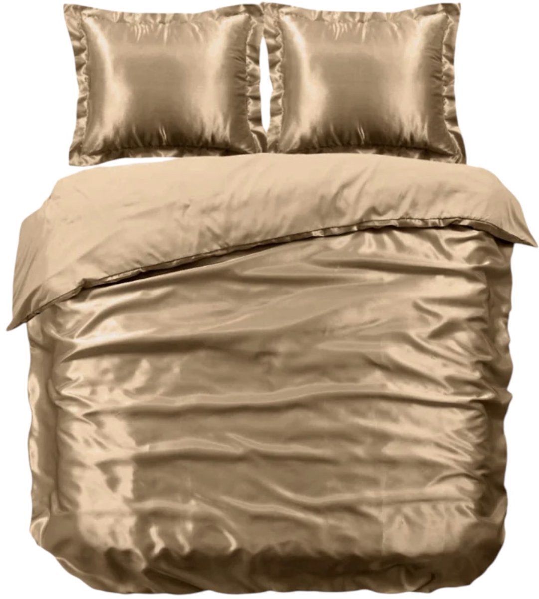 Why Not Beauty Silk Dekbedovertrek - Glans Satijn - Tranquil Taupe - 200 x 220 cm