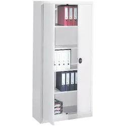 OTTO Office Stahlschrank mit Flügeltüren 94 x 195 cm grau, 94x195x40 cm