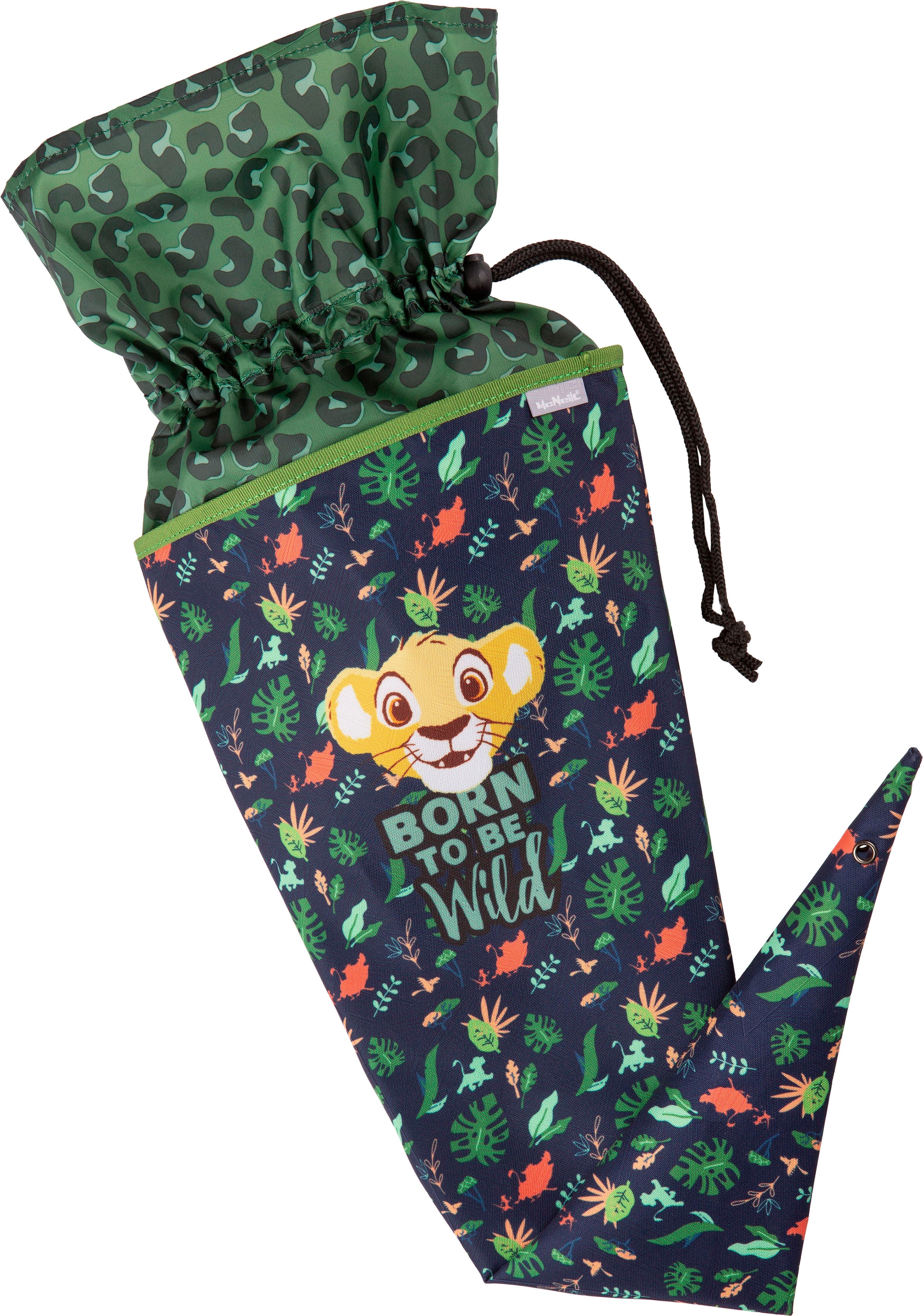 Schultüte MCNEILL "Lion King", Kinder, Gr. B/H/L: 70cm, bunt (lion king), Polyester, Papierdekoration Schultüte