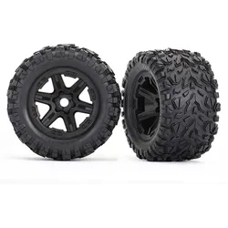 Traxxas Reifen auf Felge schwarz montiert (Talon EXT 3.8)