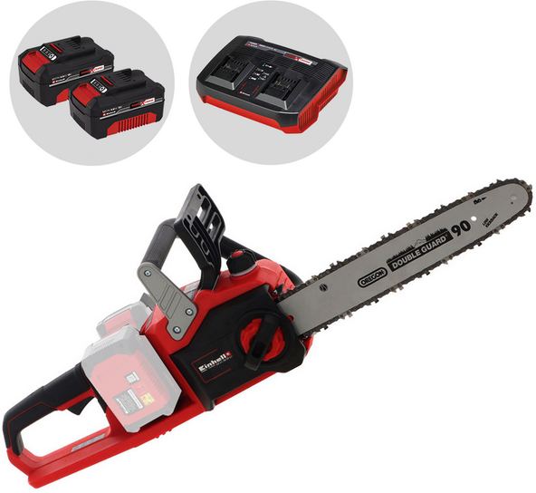 Einhell GE-LC 36/35 Li - Elettrosega a batteria 2 x 18V 4Ah - Lama da 35cm