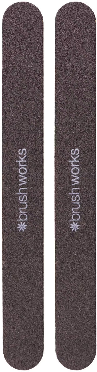 BRUSHWORKS Professional Nail File 180 Grit 2pcs