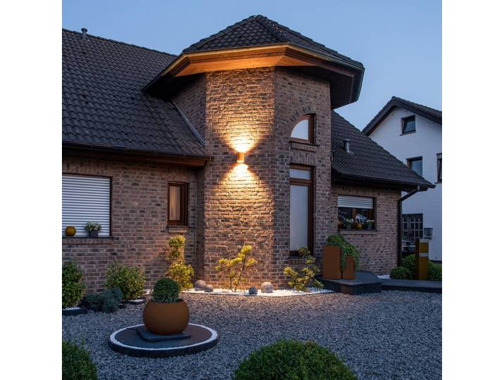 Rusty® Up/Down Round Außen Wandleuchte 3000/4000K Rust - SLV - Modern - Metall - Mehrflammig