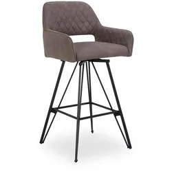 Barstuhl SANSIBAR HORUM (BHT 54x104x56 cm) - braun - BHT 54x104x56 cm