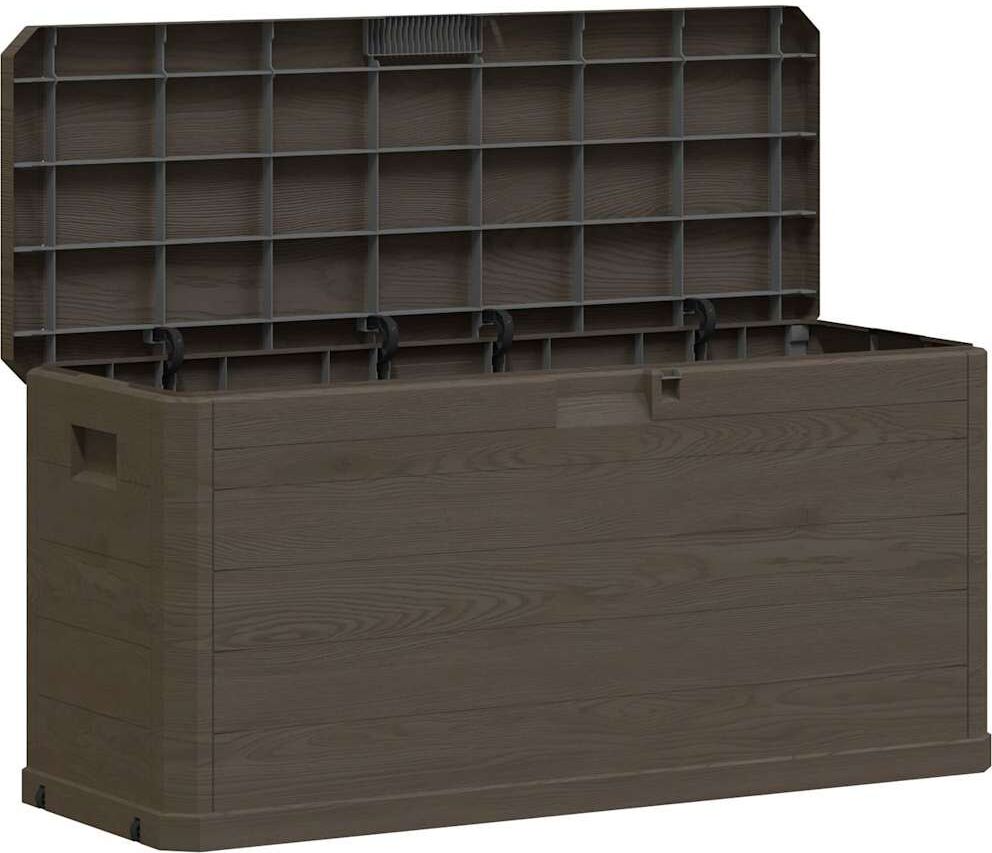 vidaXL Boîte de rangement de jardin 280 L Marron