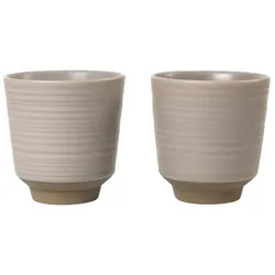 Broste Copenhagen  Miko Becher warm grey 2er Set