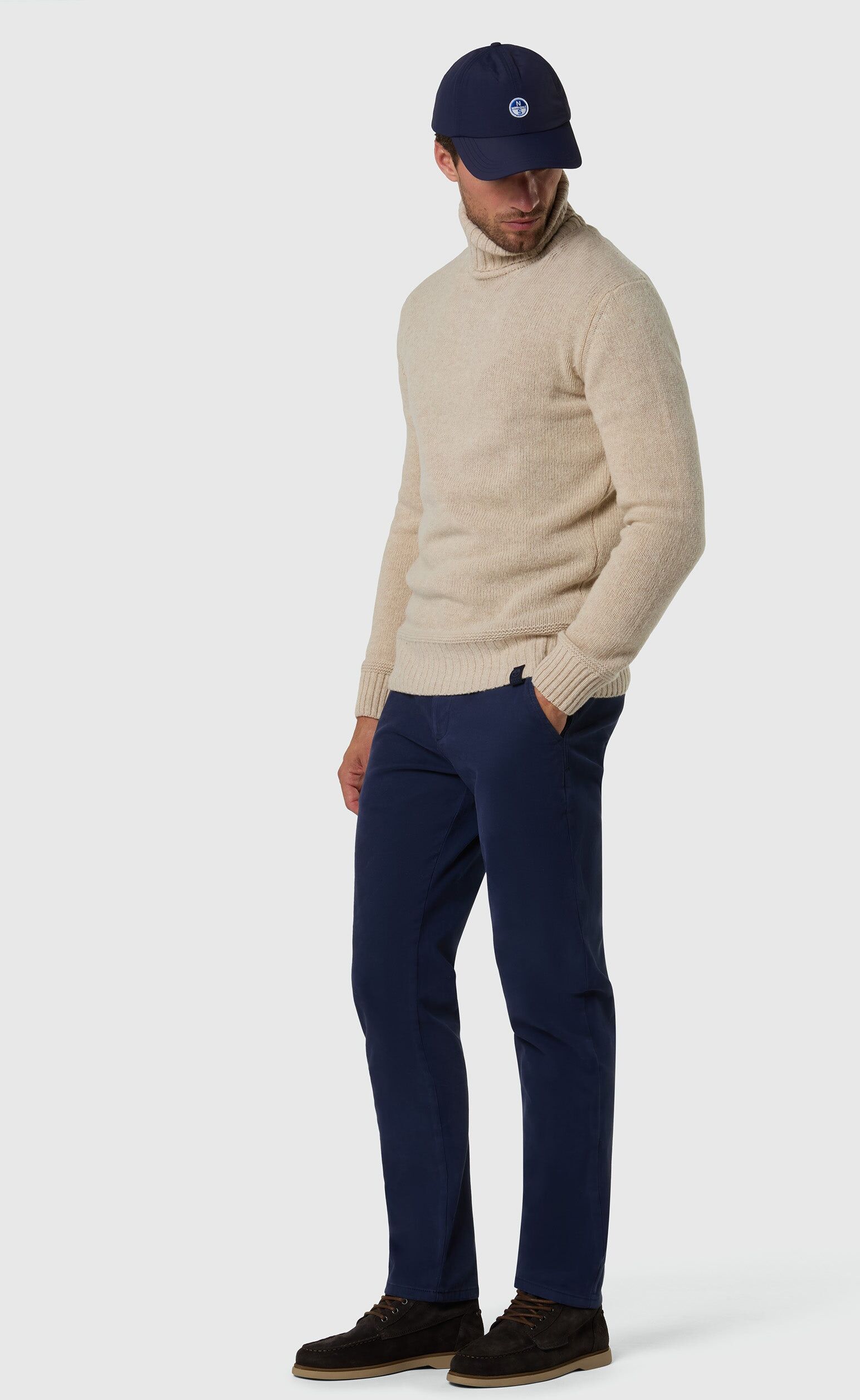 North Sails Rollkragenpullover aus Wolle und Nylon Winter rope XXL