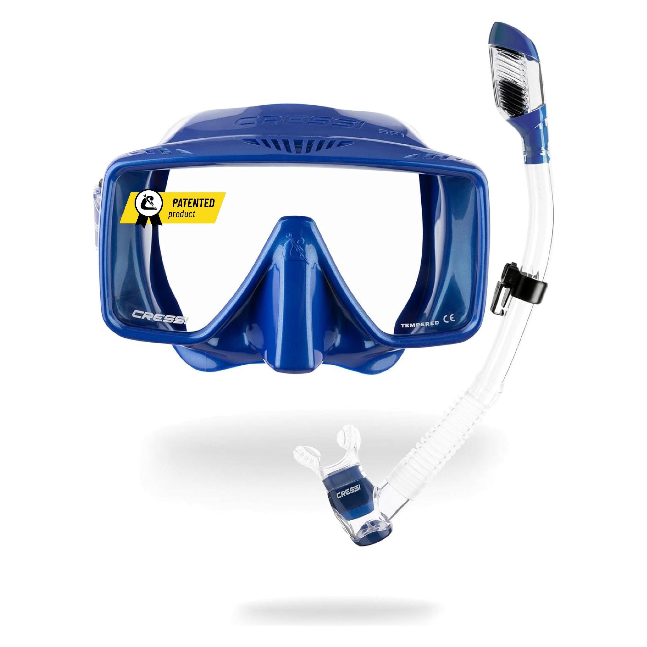 Cressi SF1 + Dry Schnorchel-Kombiset (ZDS272020)