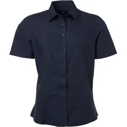 James & Nicholson Damen Popeline Bluse kurzarm JN679 navy S