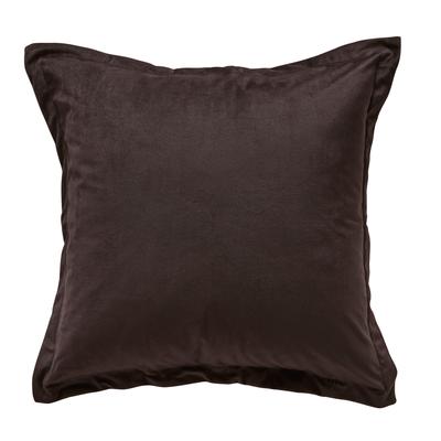 Dekokissen "LADINA", braun, B:50cm H:50cm L:50cm, Polyester, LEGER HOME BY LENA GERCKE, Dekokissen_Sitzkissen_Kissenhüllen, Samt, mit Stehsaum, Kissenhülle ohne Füllung, 1 Stück 50 x 50 cm