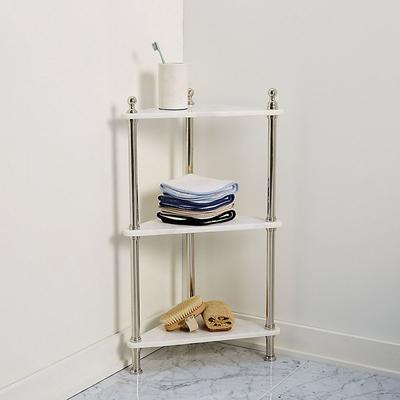 Maia Marble Corner Shelf - Ballard Designs