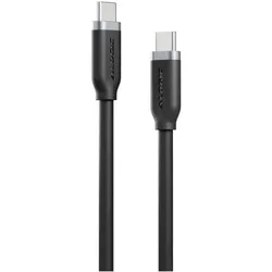 Alogic Elements Silicone USB-C - USB-C Kabel 2m, schwarz (2 m, USB 2.0, 240 W), USB Kabel