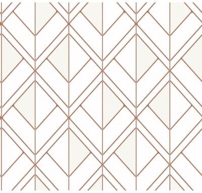 York Wallcoverings Diamond Shadow Orange Wallpaper