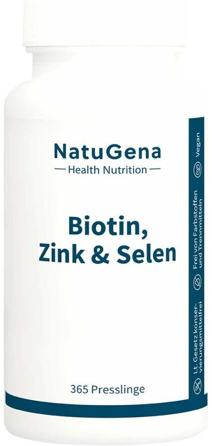 NatuGena Biotin+Zink+Selen Hochdosiert+Vegan Presslinge