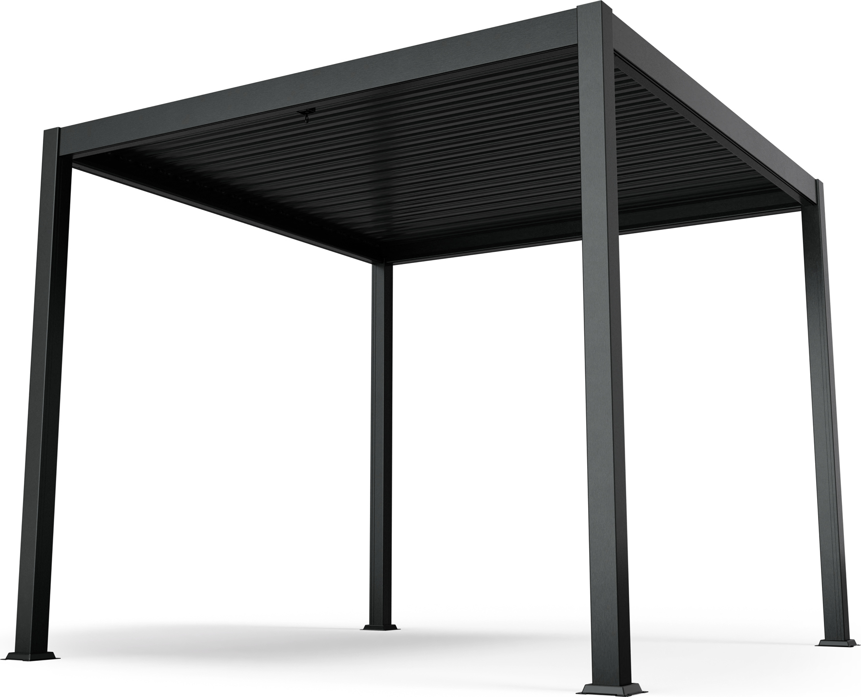 Blumfeldt LuminaHaven Lamellen-Pergola - wetterfester Garten-Pavillon mit starker Aluminiumstruktur, wasserdichten Stahllamellen, hoher Stabilität
