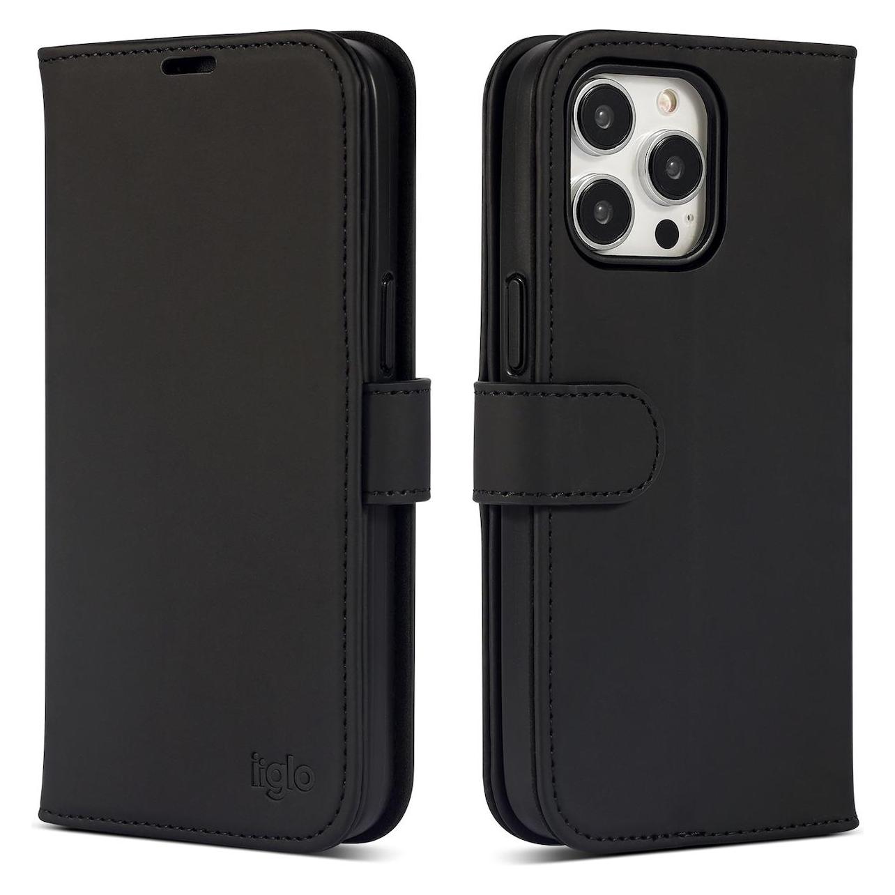 Iiglo iPhone 15 Pro Max Wallet cover (sort) (Apple iPhone 15 Pro Max) (STIP-LEW-IP15PROM)