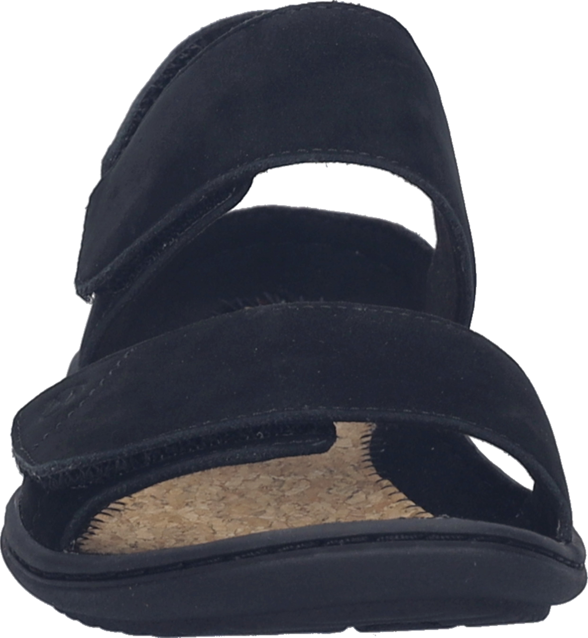 Barfussschuh JOSEF SEIBEL "Caitlyn 04", Damen, Gr. 37, Textil, schwarz, Leder, Schuhe Barfussschuh, Sandalette, Sommerschuh mit Klettverschlüssen, Weite G (=weit) schwarz 37, Textil
