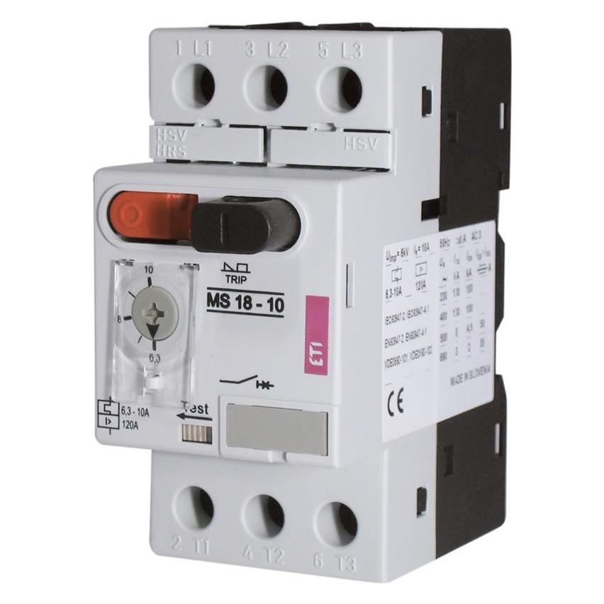 Eti Polam Motorschalter 3P 2,2kW 4-6,3A MS18-4-6,3A - 004600348 (004600348)