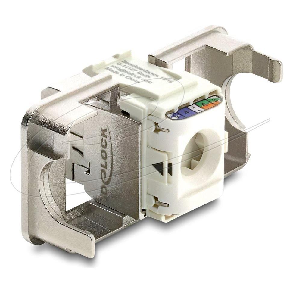 Delock Keystone Modul RJ45 Buchse zu LSA Cat.6A geschirmt mi (Keystone Modul) (91084)