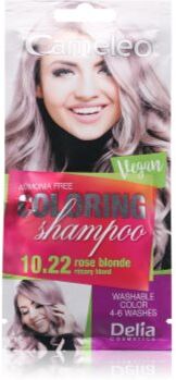 Delia Cosmetics Cameleo Coloring Shampoo champô com cor para cabelo tom 10.22 Rose Blonde 40 ml. Cameleo Coloring Shampoo