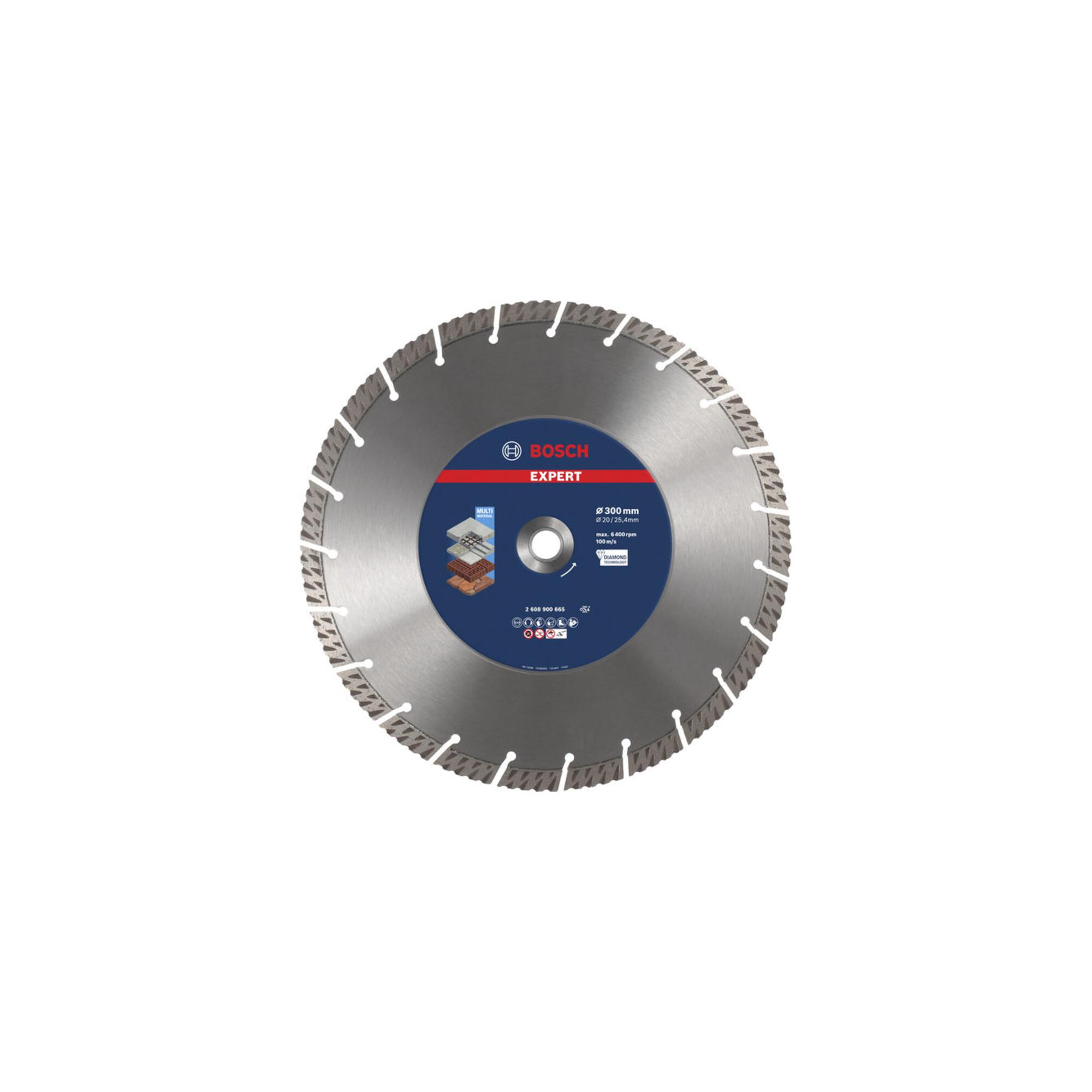 BOSCH EXPERT MultiMaterial Diamanttrennscheiben 300 x 20/25,40 x 3 x 15mm für Tischsägen (2608900665)