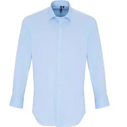 Premier Workwear Herren Popeline Stretch Hemd langarm PR244