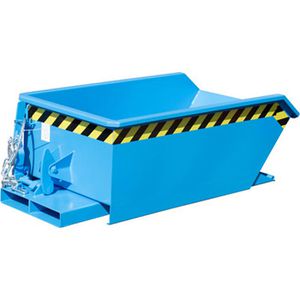 BAUER Kippbehälter MGU 230, für Stapler, 0,23 m³, blau, 750 kg