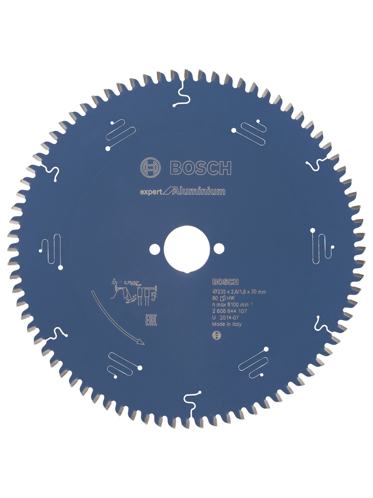 Bosch RUNDSAVKL 235x30x2.6MM 80T EXP ALU