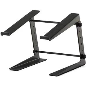 Adam-Hall Laptop-Ständer SLT001E, aus Metall, bis 17 Zoll, schwarz, höhenverstellbar