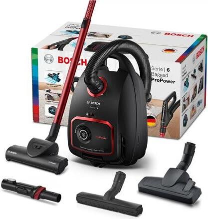 Bosch Serie 6 ProPower Cilindervormige Stofzuiger met stofzak, 850 W, 4 liter, HEPA-filter