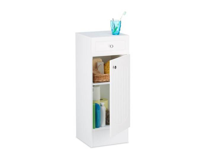 Relaxdays Weißer Badschrank