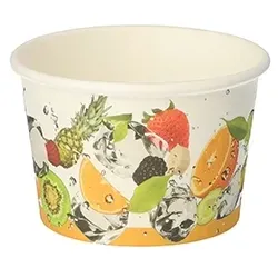 PAPSTAR 50 Eisbecher, Pappe 125 ml Ø 7,5 cm · 4,8 cm "Früchte"