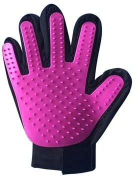 Uplift Essentials DualPet Interactive Grooming & Deshedding Glove right Purple