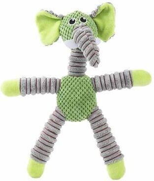 Happy Pet Pantry Snuggle Paws Plush Dog Toy For Puppies & Small Dogs Interactive Chew & Comfort Companion elephant