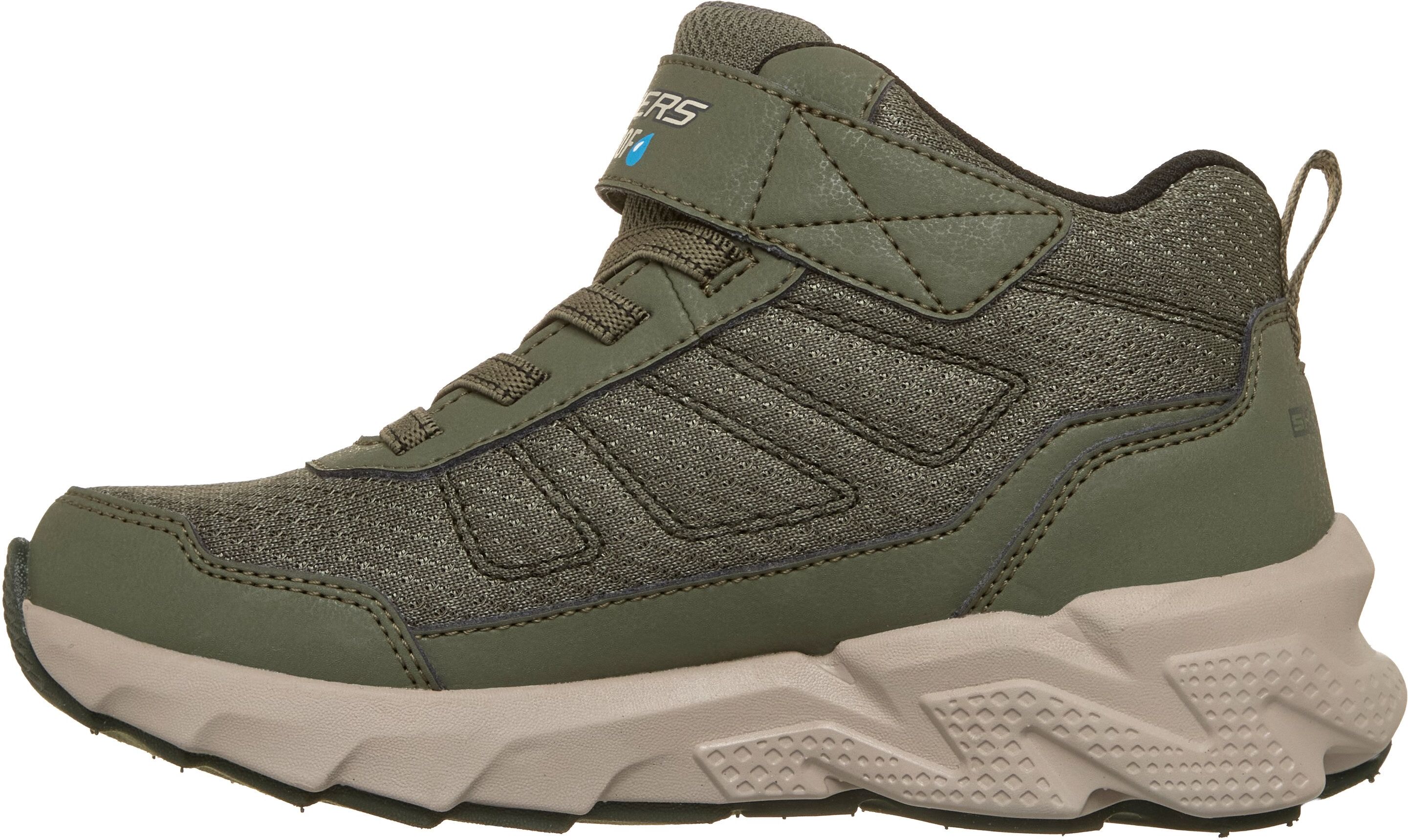 Klettstiefel SKECHERS "SKECHERS ELITE SPORT TREAD", Jungen, Gr. 37, Textil, olivgrün, Lederimitat, Schuhe Klettstiefel, mit Klettverschluss, Größenschablone zum Download