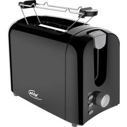 Elta Toaster Cool-Touch-Gehäuse, mit Brötchenaufsatz Schwarz CTO-750.16S